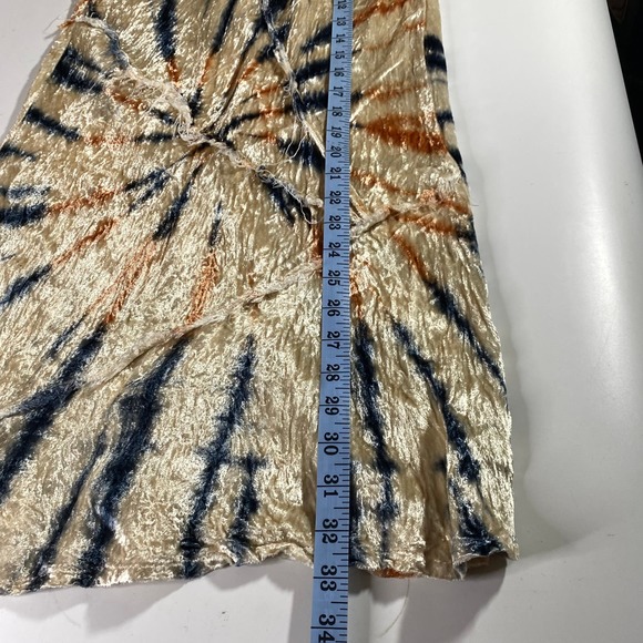 Free People Serious Swagger Velvet Tie Dye Midi Skirt Boho Women's XS - Picture 6 of 7